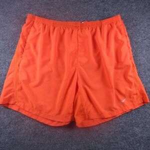 Nike Shorts Mens XL Orange Dri-FIT Lined Running Training Athletic Mesh Gym